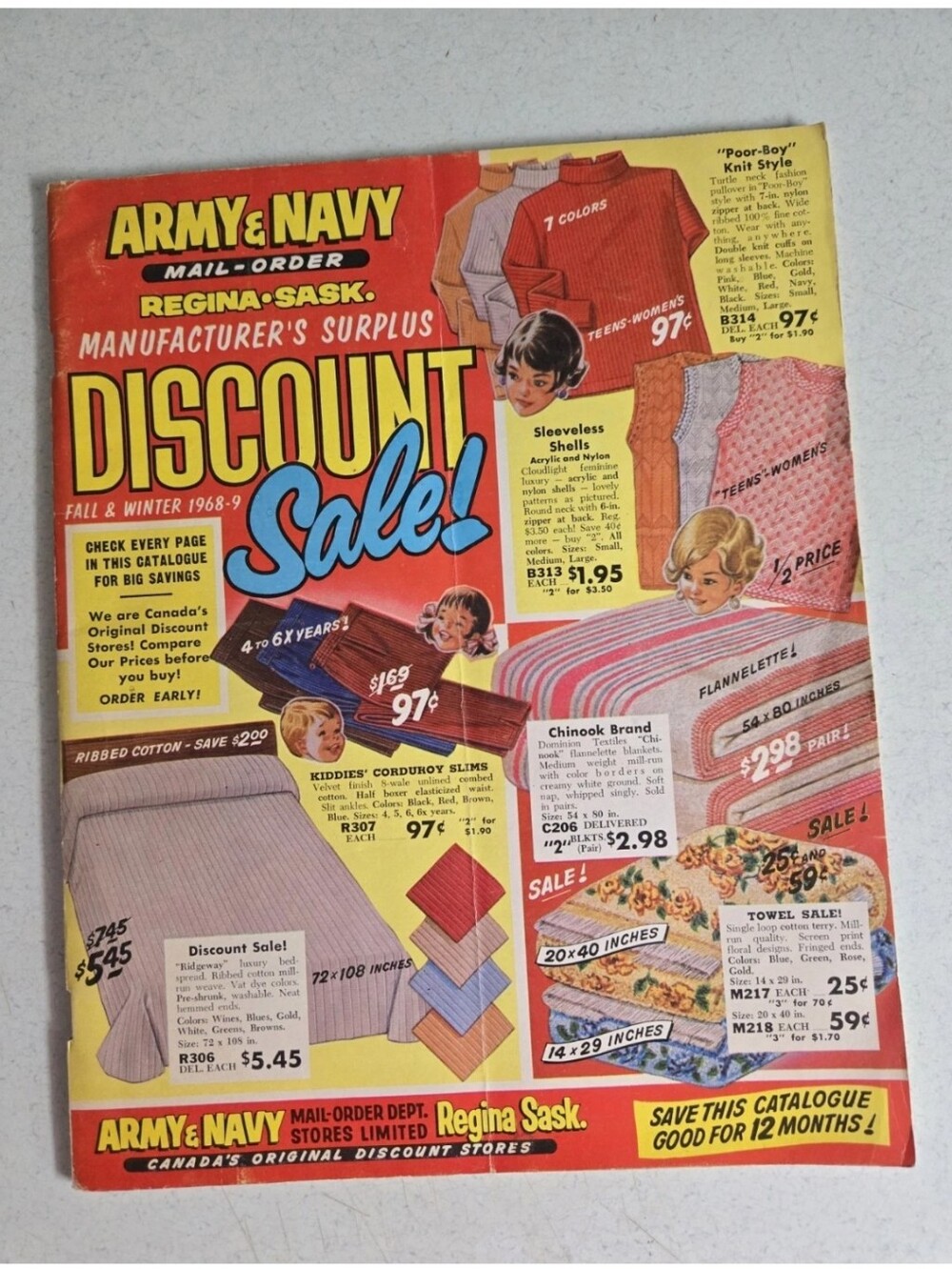 Army And Navy Regina Saskatchewan 1968–1969 Catalog Catalogue Vintage